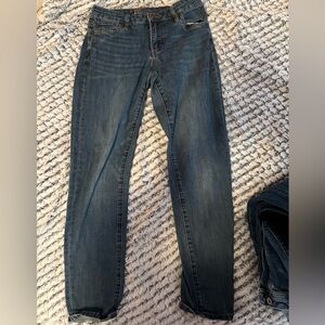 KUT dark wash skinny jeans